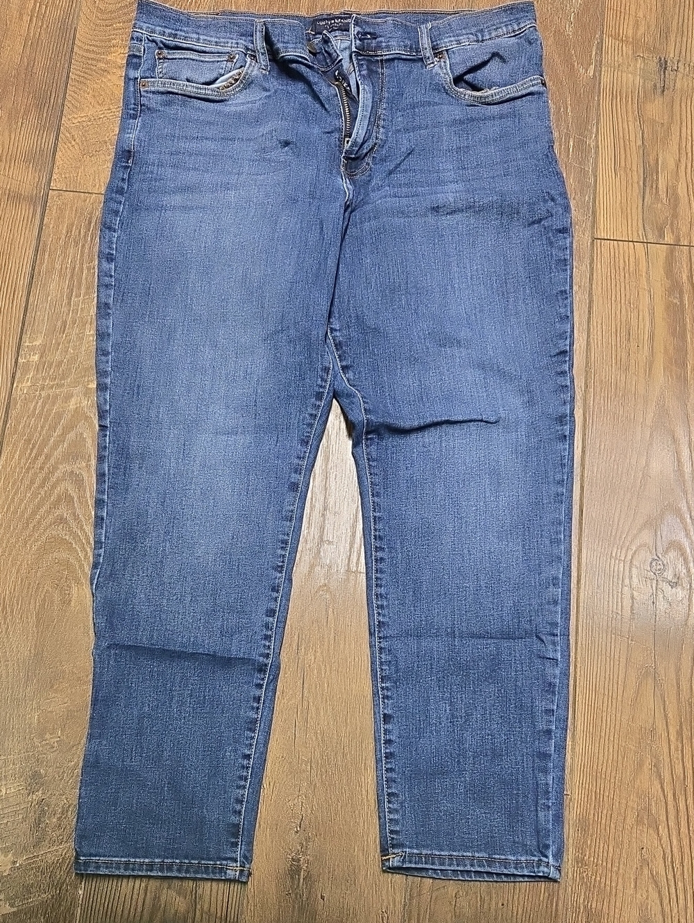 Lucky Brand Mens Mid Blue Straight Jeans